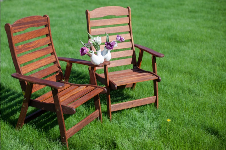 outdoor wooden chair