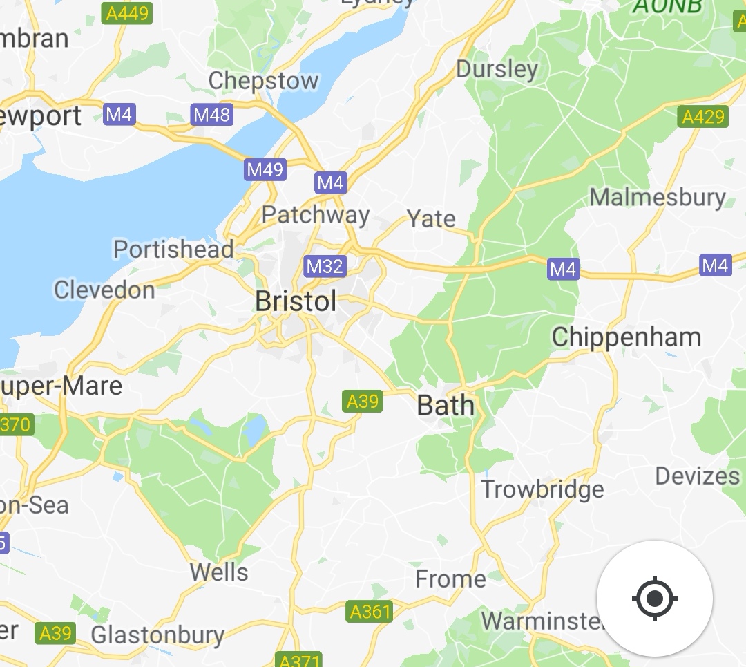 Map of Bristol & Bath
